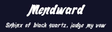 Mendward by Teguh Pranata — Script Handwritten Font — thumbnail 2