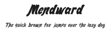 Mendward by Teguh Pranata — Script Handwritten Font — thumbnail 1