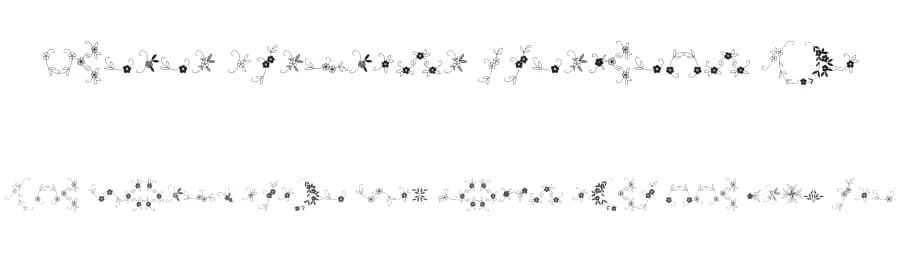 Menina Graciosa Ornaments Two by Intellecta Design — Dingbats Font