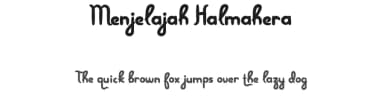 Menjelajah Halmahera by Adien Gunarta — Script Handwritten Font — thumbnail 1