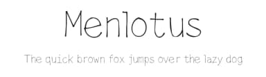 Menlotus by Daisy Mason — Script Handwritten Font — thumbnail 1