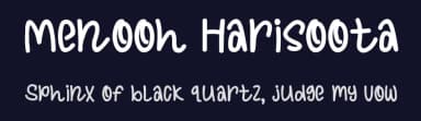 Menooh Harisoota by Denny Sutanto — Script Handwritten Font — thumbnail 2