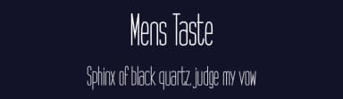 Mens Taste by creatype designer — Sans Serif Font — thumbnail 2