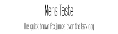 Mens Taste by creatype designer — Sans Serif Font — thumbnail 1