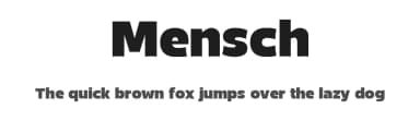 Mensch by Eko Bimantara — Sans Serif Font — thumbnail 1