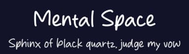 Mental Space by MJType — Script Handwritten Font — thumbnail 2