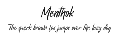 Menthok by Rahagita Studio — Script Handwritten Font — thumbnail 1