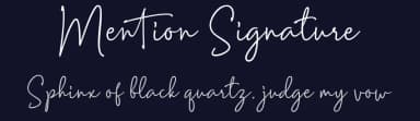 Mention Signature by Fadhil Aqsa — Script Handwritten Font — thumbnail 2