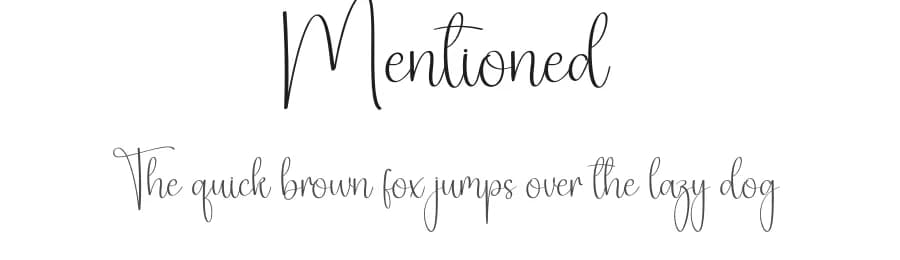 Mentioned by Scratchones — Script Handwritten Font