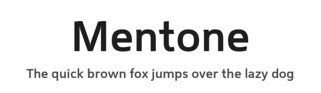 Mentone by Paragraph — Sans Serif Font