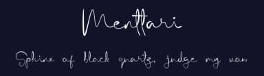 Menttari by Damasyp — Script Handwritten Font — thumbnail 2