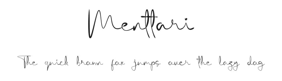 Menttari by Damasyp — Script Handwritten Font — preview 1