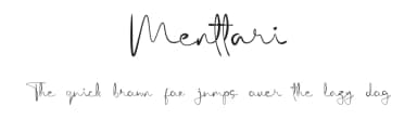 Menttari by Damasyp — Script Handwritten Font — thumbnail 1