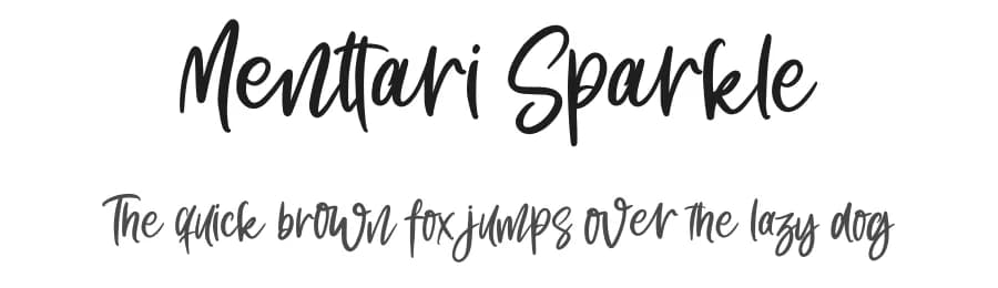 Menttari Sparkle by Perspectype Studio - Letterena.com — Script Handwritten Font