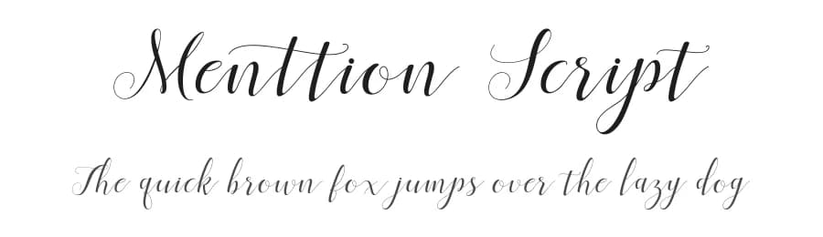 Menttion Script by FadeLine Studio — Script Handwritten Font