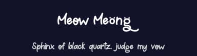 Meow Meong by JunCreative — Script Handwritten Font — thumbnail 2