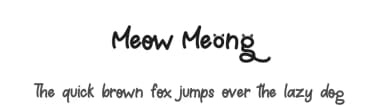 Meow Meong by JunCreative — Script Handwritten Font — thumbnail 1