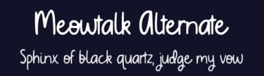 Meowtalk Alternate by Allouse Studio — Script Handwritten Font — thumbnail 2