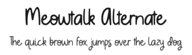 Meowtalk Alternate by Allouse Studio — Script Handwritten Font — thumbnail 1