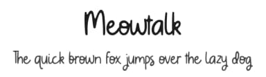 Meowtalk by Allouse Studio — Script Handwritten Font — thumbnail 1