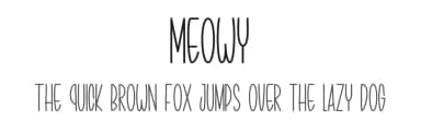 Meowy by Hendra Pratama — Script Handwritten Font — thumbnail 1