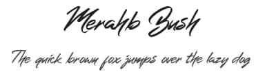 Merahb Bush by selawetype — Script Handwritten Font — thumbnail 1
