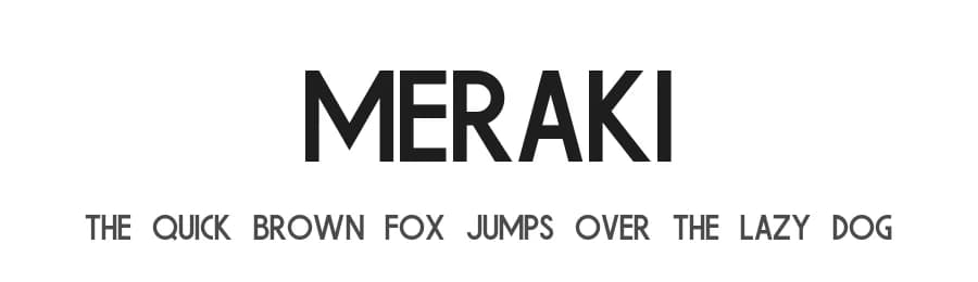 Meraki by Rachel San — Sans Serif Font — preview 1