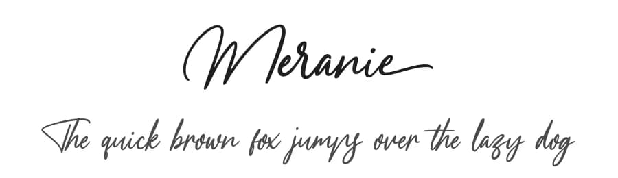 Meranie by Garisman Studio — Script Handwritten Font