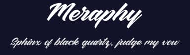 Meraphy by Kong Font — Script Handwritten Font — thumbnail 2