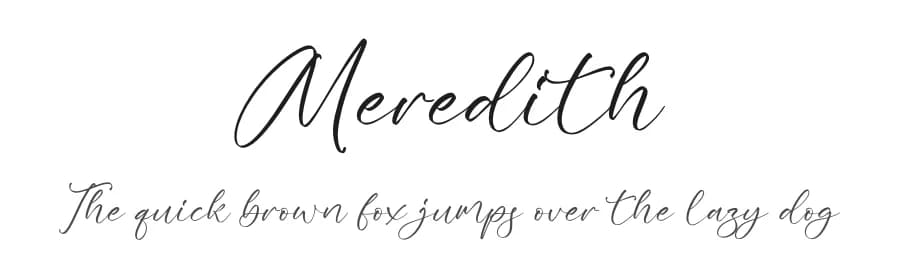 Meredith by Letterena Studios — Script Handwritten Font