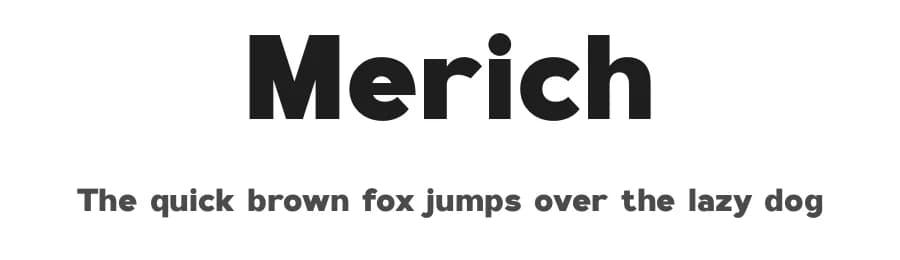 Merich by BrandSemut — Sans Serif Font