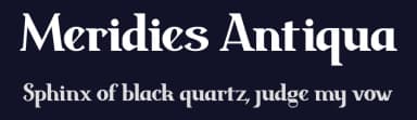 Meridies Antiqua by Agustín Senatore — Serif Font — thumbnail 2