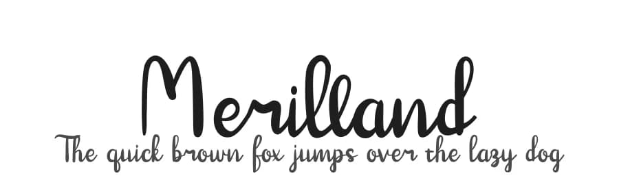 Merilland by Prioritype Co — Script Handwritten Font