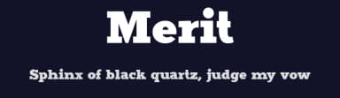 Merit by Scott Simpson — Serif Font — thumbnail 2