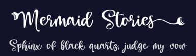 Mermaid Stories by Fontherapy — Script Handwritten Font — thumbnail 2