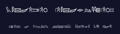 Meroitic Hieroglyphics by Reinhold Kainhofer — Dingbats Font — thumbnail 2