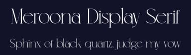 Meroona Display Serif by Feri Feriyal — Serif Font — thumbnail 2
