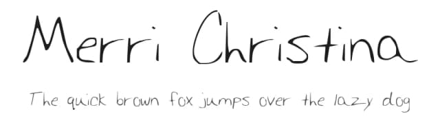 Merri Christina by Iconian Fonts — Script Handwritten Font