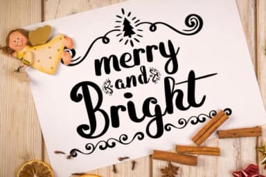 Merry and Bright Font by Lickable Pixels — Script Handwritten Font — thumbnail 2