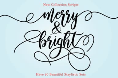 Merry & Bright Font by YanIndesign — Script Handwritten Font — thumbnail 1