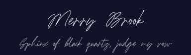 Merry Brook by Letterhend Studio — Script Handwritten Font — thumbnail 2
