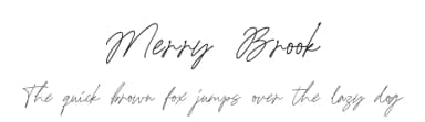 Merry Brook by Letterhend Studio — Script Handwritten Font — thumbnail 1
