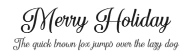 Merry Holiday by Misti's Fonts — Script Handwritten Font — thumbnail 1