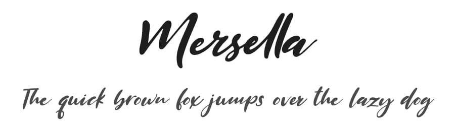 Mersella by Staircase Studio — Script Handwritten Font