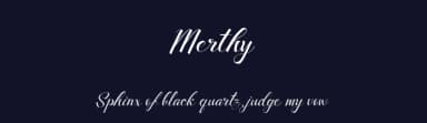Merthy by madeDeduk — Script Handwritten Font — thumbnail 2
