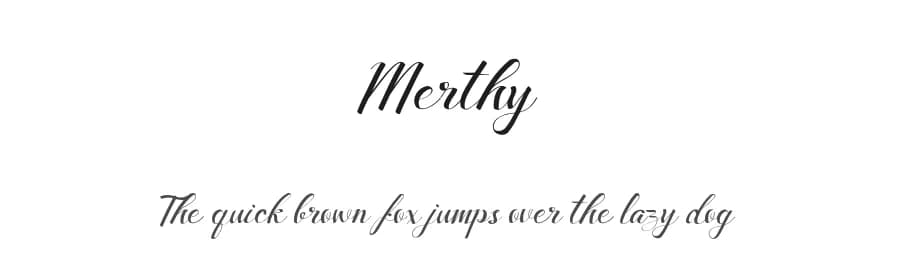 Merthy by madeDeduk — Script Handwritten Font