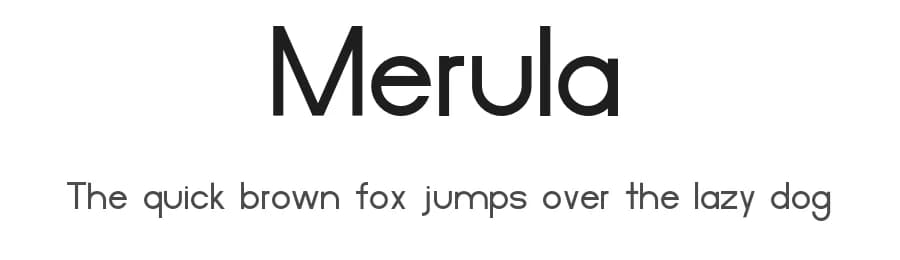 Merula by Anonymous foundry — Sans Serif Font — preview 1