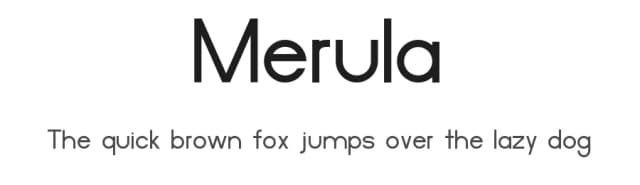 Merula by Anonymous foundry — Sans Serif Font