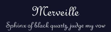 Merveille by Lauren Thompson — Script Handwritten Font — thumbnail 2