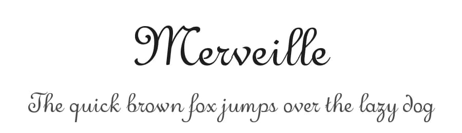Merveille by Lauren Thompson — Script Handwritten Font